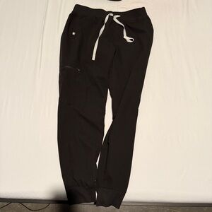 Figs Black Jogger Scrub Pants